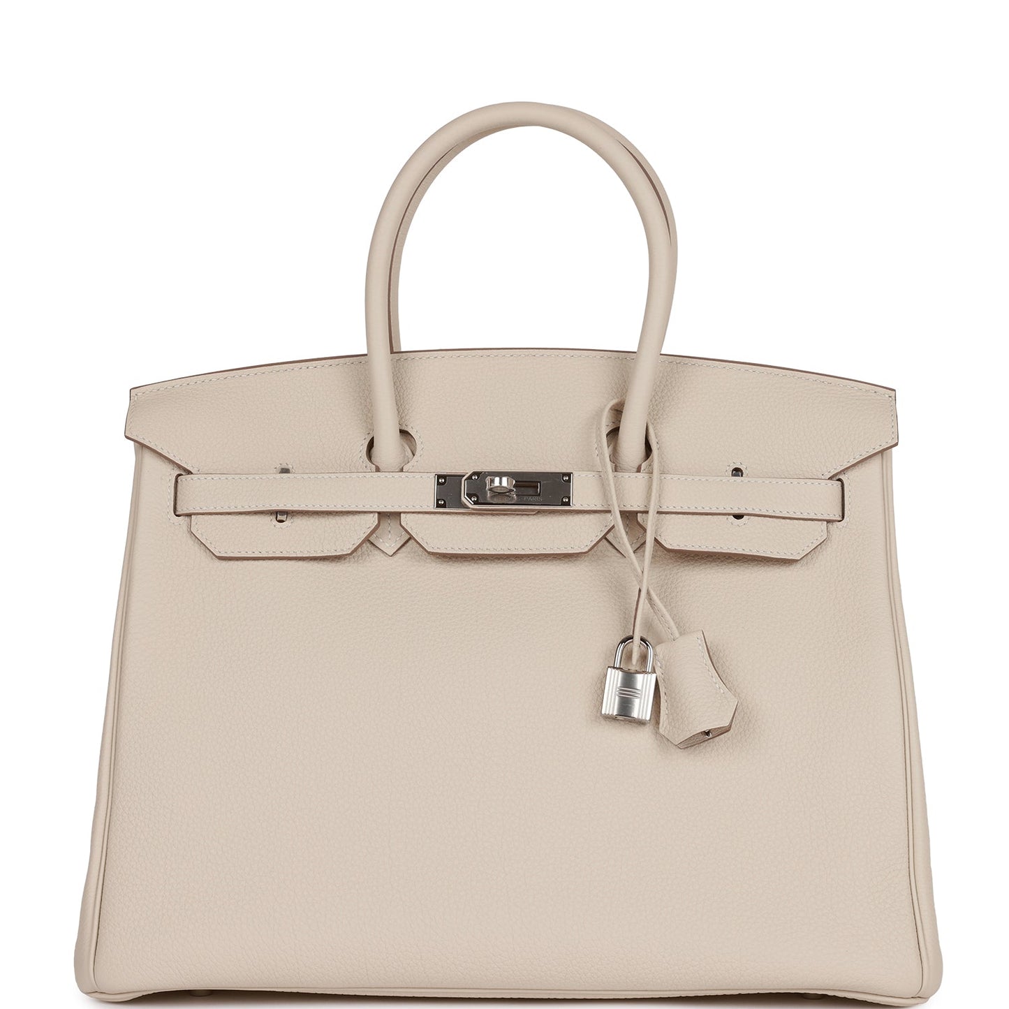 Birkin 35 Craie Togo Palladium Hardware