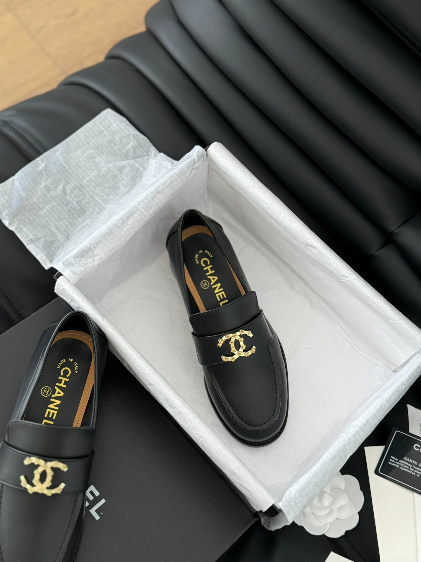 24S new double C buckle Mary Jane loafers