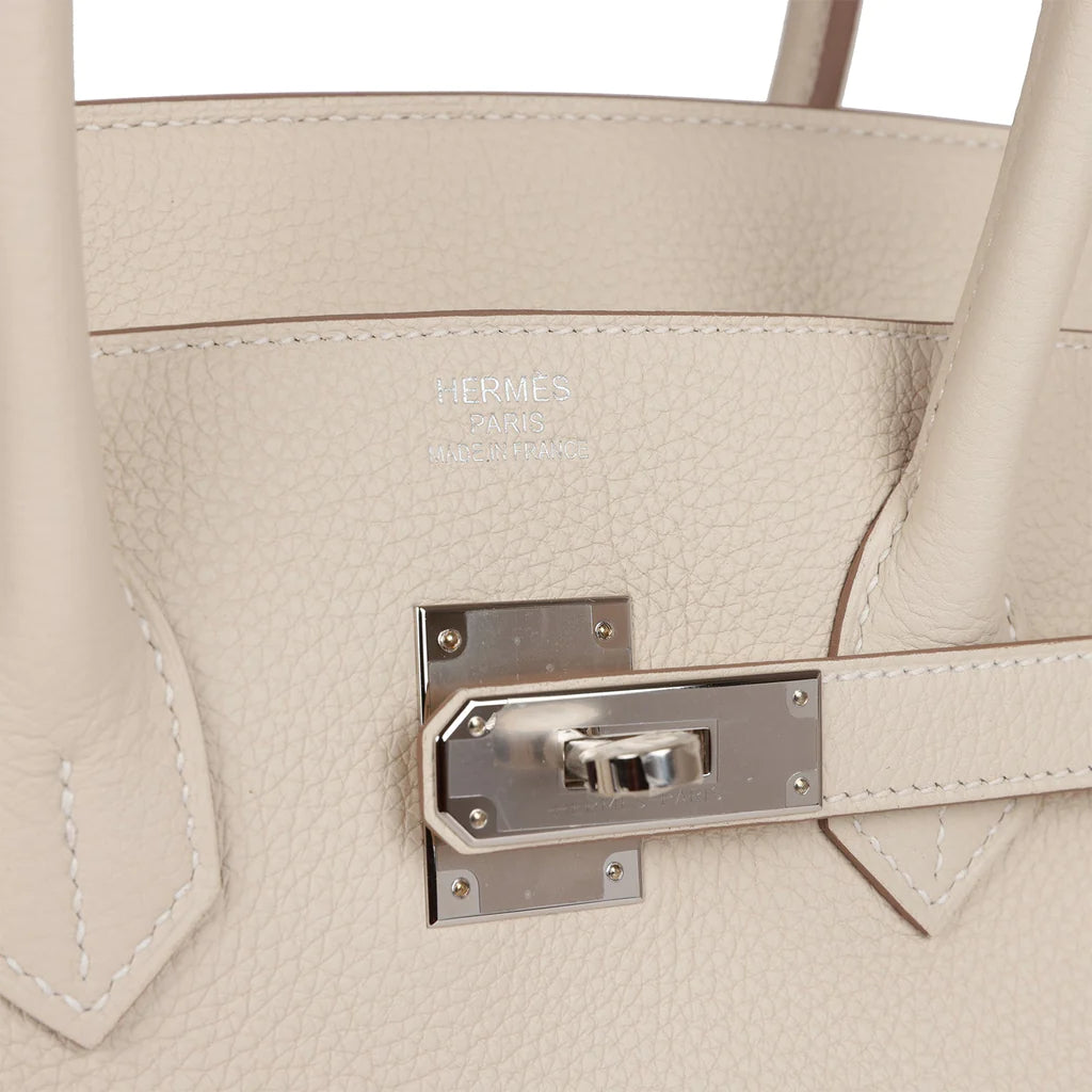 Birkin 35 Craie Togo Palladium Hardware