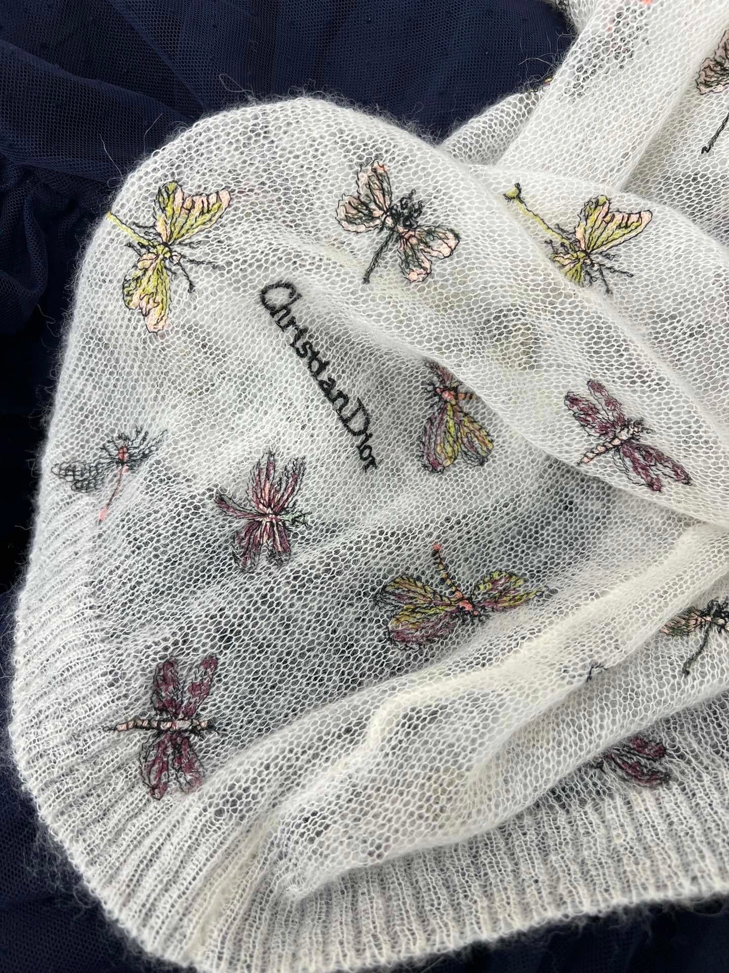 Dragonfly embroidered top