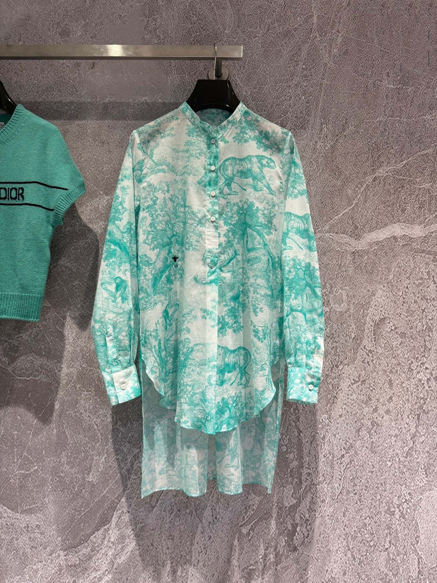 Mint Animal Print Shirt