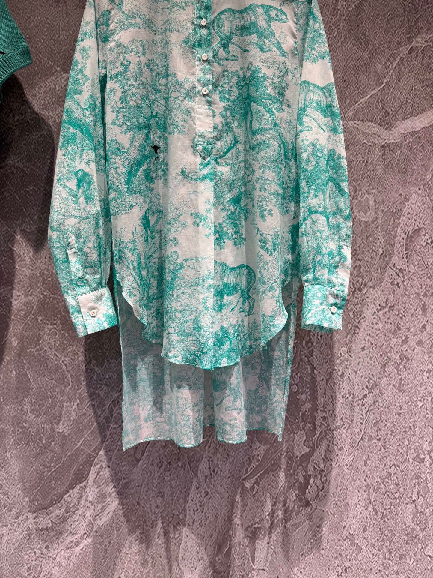 Mint Animal Print Shirt