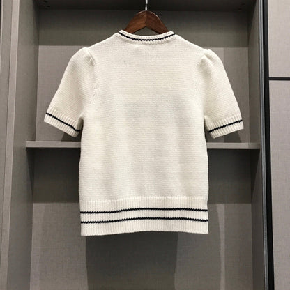 Knitted short sleeves