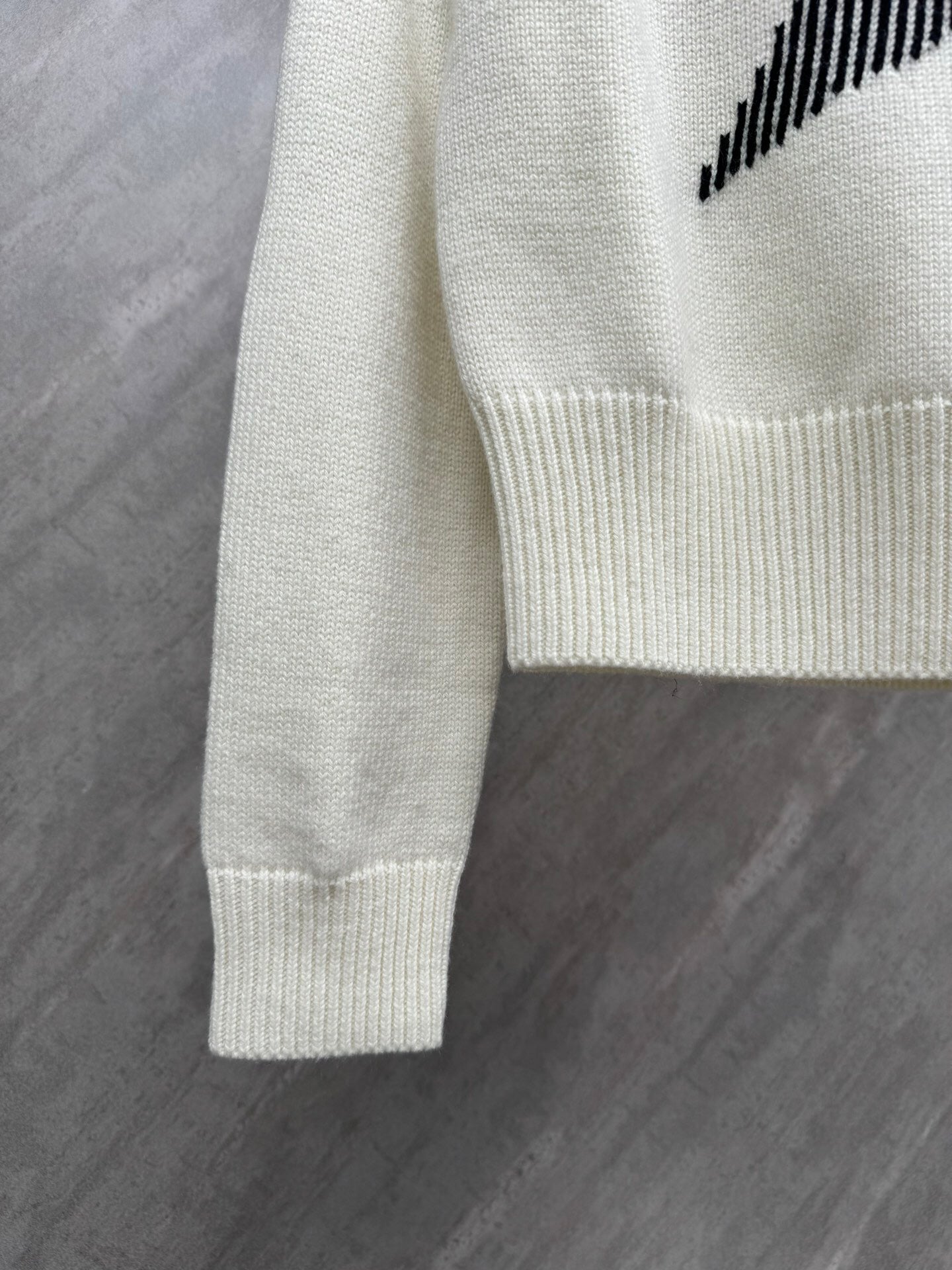 Wool Blend Hooded Knit Sweater