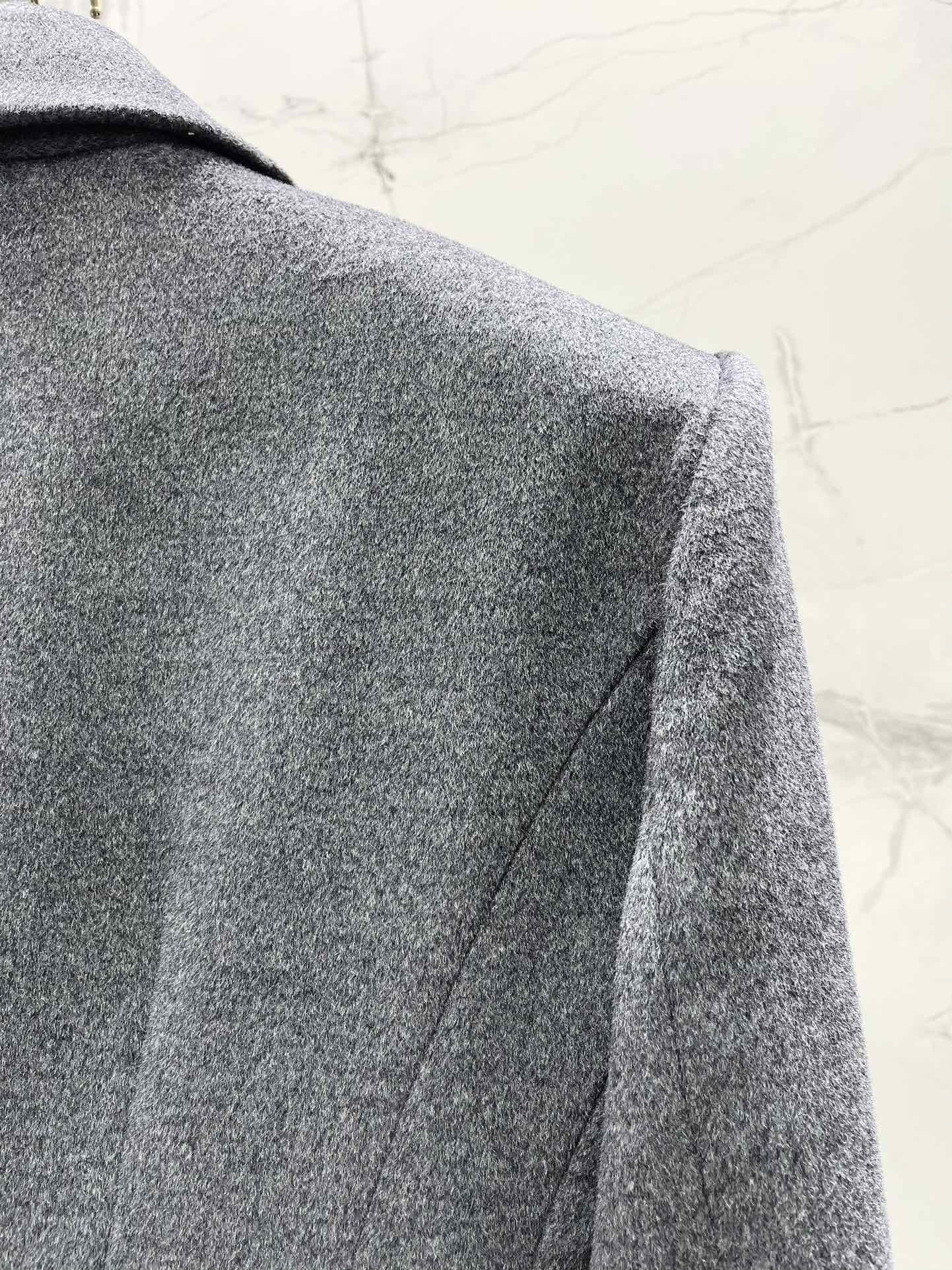 Grey wool coat