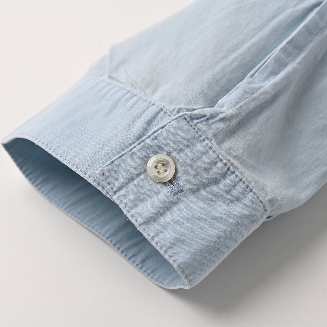 Relaxed fit pleated skirt denim jacket