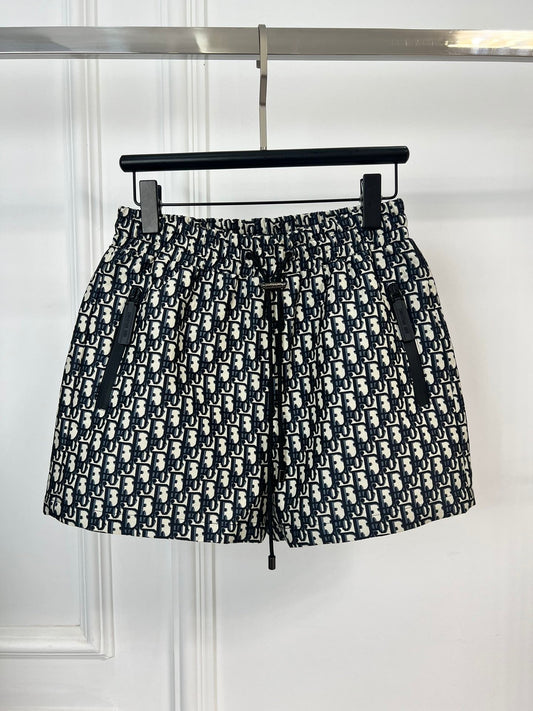 technical taffeta shorts