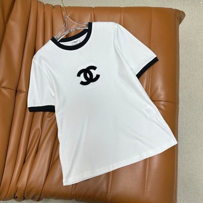 Round neck short sleeve T-shirt