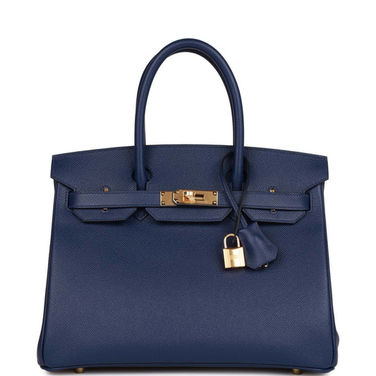 Birkin 30 Bleu Saphir Epsom Gold Hardware