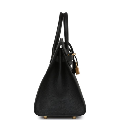 HBirkin Sellier 25 Black Epsom Gold Hardware