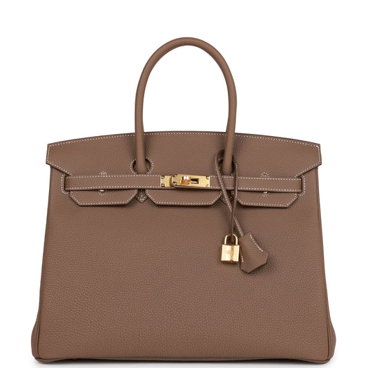 Birkin 35 Etoupe Togo Gold Hardware