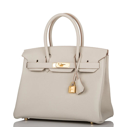 Birkin 30 Gris Perle Togo Gold Hardware