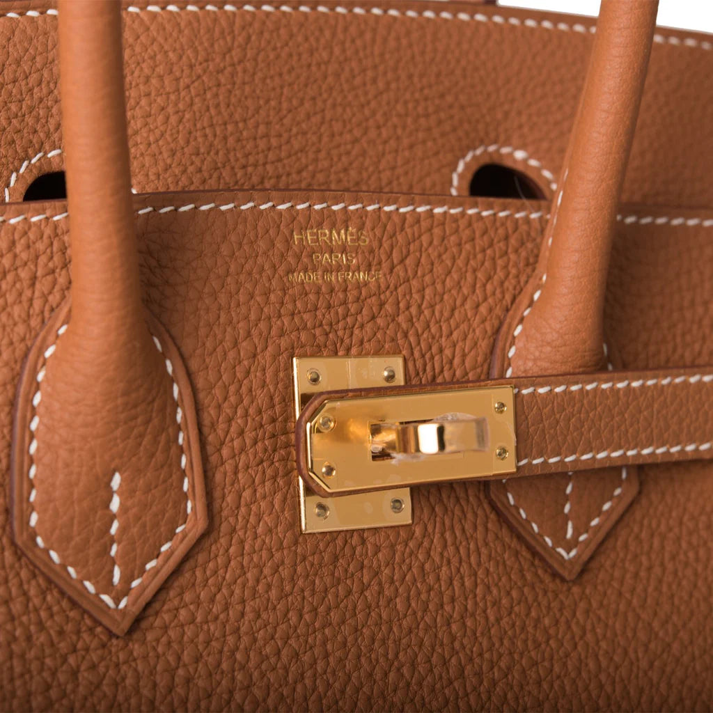 Birkin 25 Gold Togo Gold Hardware