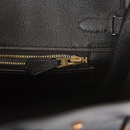 Birkin 25 Black Togo Rose Gold Hardware