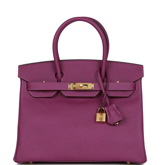 Birkin 30 Anemone Epsom Gold Hardware