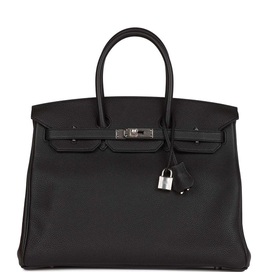 Birkin 35 Black Togo Palladium Hardware