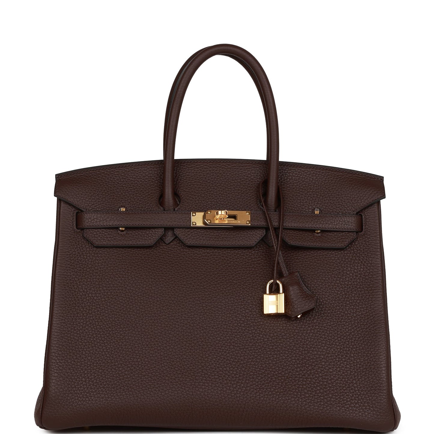 Birkin 35 Rouge Sellier Clemence Gold Hardware