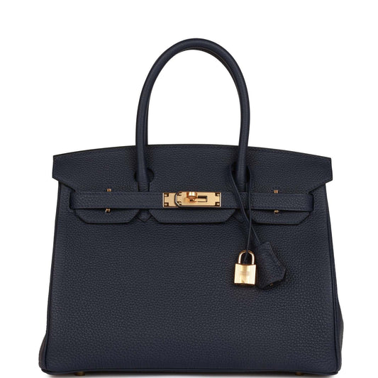 Birkin 30 Bleu Nuit Togo Gold Hardware