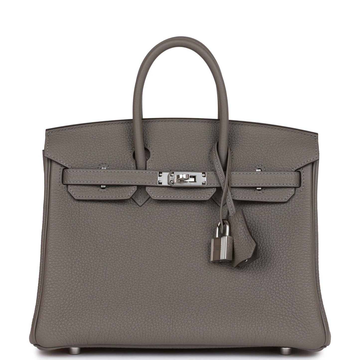 Birkin 25 Gris Meyer Togo Palladium Hardware