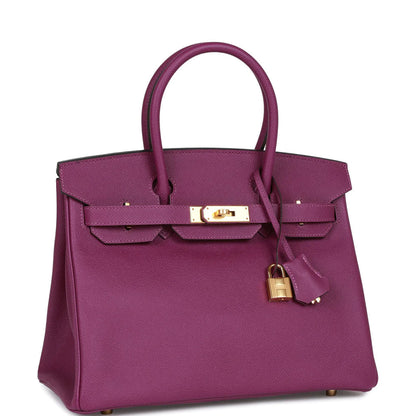 Birkin 30 Anemone Epsom Gold Hardware