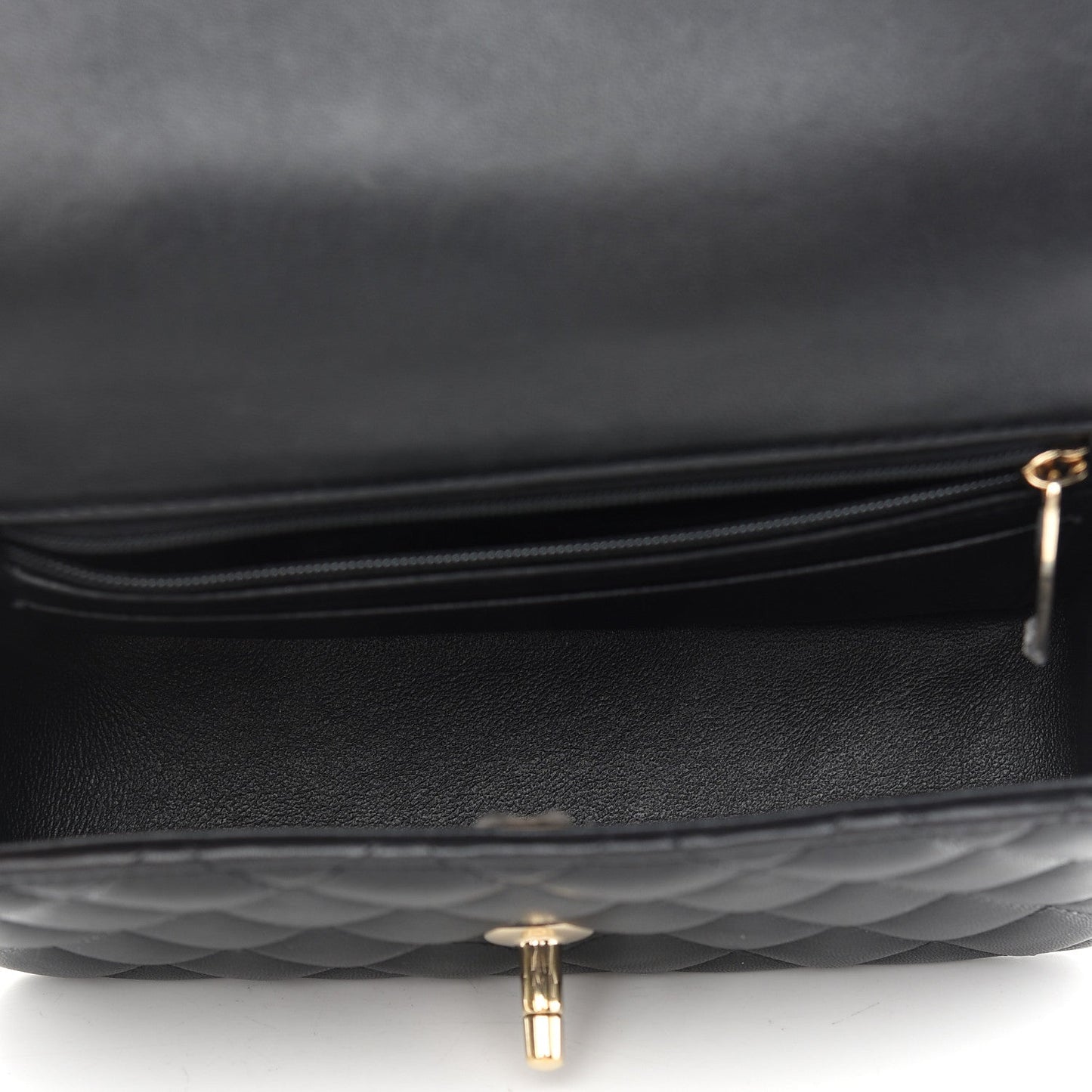 Mini Top Handle Flap in Black