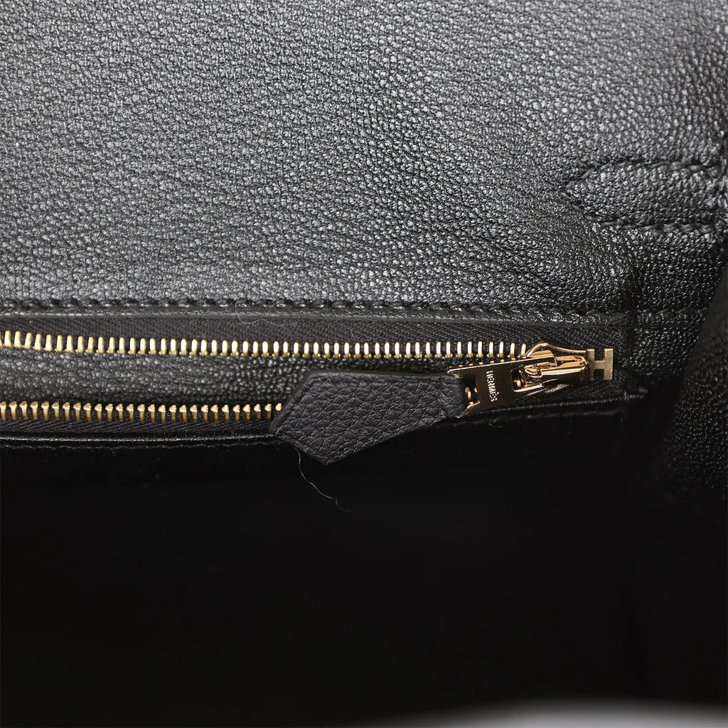 Birkin 25 Black Togo Gold Hardware