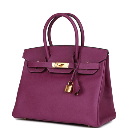 Birkin 30 Anemone Epsom Gold Hardware